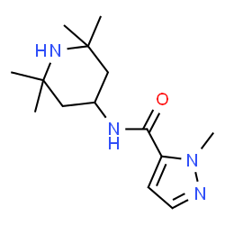 ChemSpider 2D Image | 1-Methyl-N-(2,2,6,6-tetramethyl-4-piperidinyl)-1H-pyrazole-5-carboxamide | C14H24N4O