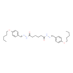 ChemSpider 2D Image | N'~1~,N'~6~-Bis{(E)-[4-(pentyloxy)phenyl]methylene}hexanedihydrazide | C30H42N4O4