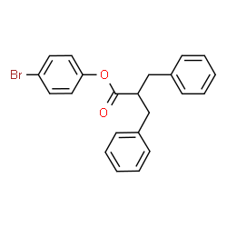 ChemSpider 2D Image | 4-Bromophenyl 2-benzyl-3-phenylpropanoate | C22H19BrO2