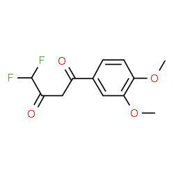 ChemSpider 2D Image | 1-(3,4-Dimethoxyphenyl)-4,4-difluoro-1,3-butanedione | C12H12F2O4