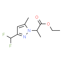 ChemSpider 2D Image | ethyl 2-[3-(difluoromethyl)-5-methylpyrazol-1-yl]propanoate | C10H14F2N2O2