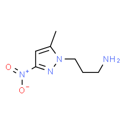 ChemSpider 2D Image | 3-(5-Methyl-3-nitro-1H-pyrazol-1-yl)-1-propanamine | C7H12N4O2