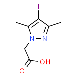ChemSpider 2D Image | (4-iodo-3,5-dimethylpyrazol-1-yl)acetic acid | C7H9IN2O2