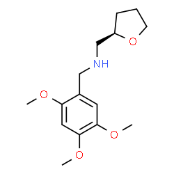 ChemSpider 2D Image | 1-[(2R)-Tetrahydro-2-furanyl]-N-(2,4,5-trimethoxybenzyl)methanamine | C15H23NO4