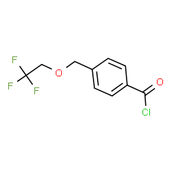 ChemSpider 2D Image | 4-[(2,2,2-Trifluoroethoxy)methyl]benzoyl chloride | C10H8ClF3O2