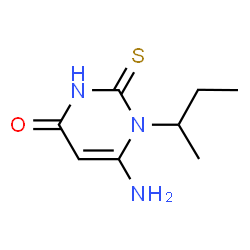 ChemSpider 2D Image | 6-AMINO-1-(SEC-BUTYL)-2-SULFANYLIDENE-3H-PYRIMIDIN-4-ONE | C8H13N3OS