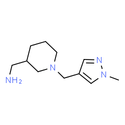 ChemSpider 2D Image | 1-{1-[(1-METHYLPYRAZOL-4-YL)METHYL]PIPERIDIN-3-YL}METHANAMINE | C11H20N4