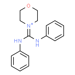 ChemSpider 2D Image | 4-(Dianilinomethylene)morpholin-4-ium | C17H20N3O