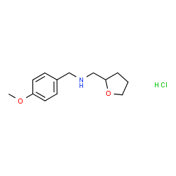 ChemSpider 2D Image | [(4-METHOXYPHENYL)METHYL](OXOLAN-2-YLMETHYL)AMINE HYDROCHLORIDE | C13H20ClNO2