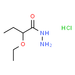 ChemSpider 2D Image | 2-ethoxybutanehydrazide hydrochloride | C6H15ClN2O2