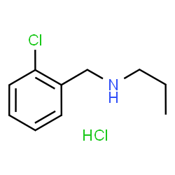 ChemSpider 2D Image | [(2-chlorophenyl)methyl](propyl)amine hydrochloride | C10H15Cl2N