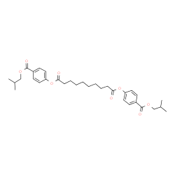 ChemSpider 2D Image | Bis[4-(isobutoxycarbonyl)phenyl] sebacate | C32H42O8