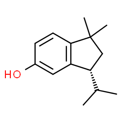ChemSpider 2D Image | (3R)-3-Isopropyl-1,1-dimethyl-5-indanol | C14H20O