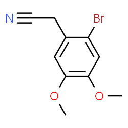 ChemSpider 2D Image | 2-Bromo-4,5-dimethoxyphenylacetonitrile | C10H10BrNO2