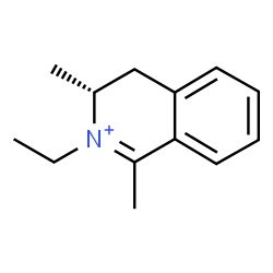 ChemSpider 2D Image | (3R)-2-Ethyl-1,3-dimethyl-3,4-dihydroisoquinolinium | C13H18N