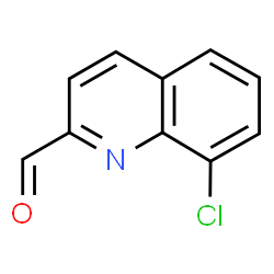 ChemSpider 2D Image | 8-Chloro-2-quinolinecarbaldehyde | C10H6ClNO