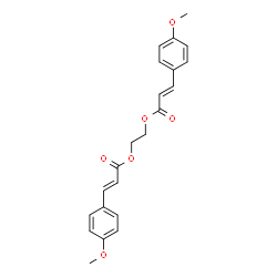 ChemSpider 2D Image | 1,2-Ethanediyl (2E,2'E)bis[3-(4-methoxyphenyl)acrylate] | C22H22O6