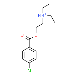 ChemSpider 2D Image | 2-[(4-Chlorobenzoyl)oxy]-N,N-diethylethanaminium | C13H19ClNO2