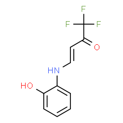 ChemSpider 2D Image | (3E)-1,1,1-Trifluoro-4-[(2-hydroxyphenyl)amino]-3-buten-2-one | C10H8F3NO2