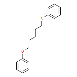 ChemSpider 2D Image | Benzene, ((5-phenoxypentyl)thio)- | C17H20OS