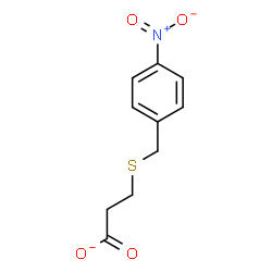 ChemSpider 2D Image | 3-[(4-Nitrobenzyl)sulfanyl]propanoate | C10H10NO4S