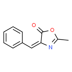 ChemSpider 2D Image | 4-benzylidene-2-methyl-4H-oxazol-5-one | C11H9NO2