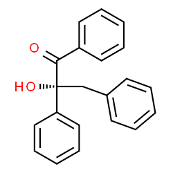 ChemSpider 2D Image | (2R)-2-Hydroxy-1,2,3-triphenyl-1-propanone | C21H18O2