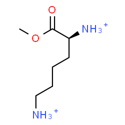 ChemSpider 2D Image | (5S)-6-Methoxy-6-oxo-1,5-hexanediaminium | C7H18N2O2