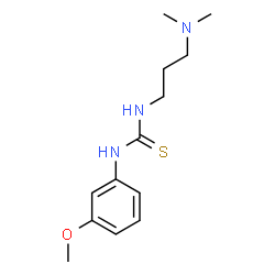 ChemSpider 2D Image | 1-[3-(Dimethylamino)propyl]-3-(3-methoxyphenyl)thiourea | C13H21N3OS