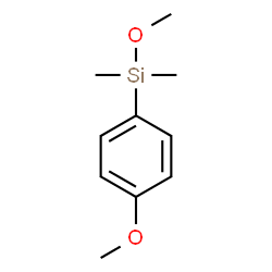 ChemSpider 2D Image | Methoxy(4-methoxyphenyl)dimethylsilane | C10H16O2Si