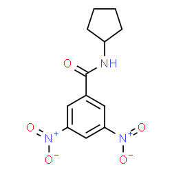 ChemSpider 2D Image | N-Cyclopentyl-3,5-dinitrobenzamide | C12H13N3O5