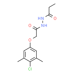 ChemSpider 2D Image | N'-[(4-Chloro-3,5-dimethylphenoxy)acetyl]propanehydrazide | C13H17ClN2O3
