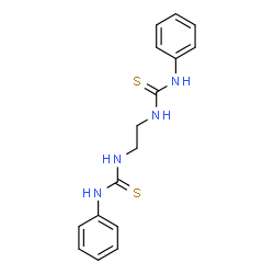 ChemSpider 2D Image | 1,1'-(1,2-Ethanediyl)bis[3-phenyl(thiourea)] | C16H18N4S2