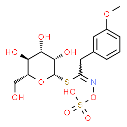 ChemSpider 2D Image | 1-S-[(1Z)-2-(3-Methoxyphenyl)-N-(sulfooxy)ethanimidoyl]-1-thio-beta-D-mannopyranose | C15H21NO10S2