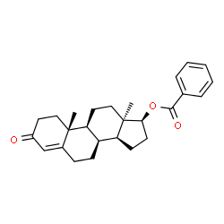 ChemSpider 2D Image | (8alpha,13alpha,17beta)-3-Oxoandrost-4-en-17-yl benzoate | C26H32O3