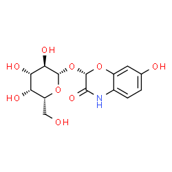 ChemSpider 2D Image | (2S)-7-Hydroxy-3-oxo-3,4-dihydro-2H-1,4-benzoxazin-2-yl beta-D-galactopyranoside | C14H17NO9