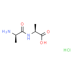 ChemSpider 2D Image | D-Alanyl-L-alanine hydrochloride (1:1) | C6H13ClN2O3