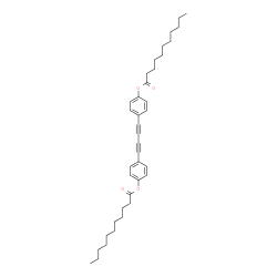 ChemSpider 2D Image | 1,3-Butadiyne-1,4-diyldi-4,1-phenylene diundecanoate | C38H50O4