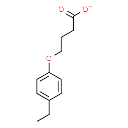 ChemSpider 2D Image | 4-(4-Ethylphenoxy)butanoate | C12H15O3