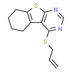 ChemSpider 2D Image | 4-(Allylsulfanyl)-5,6,7,8-tetrahydro[1]benzothieno[2,3-d]pyrimidine | C13H14N2S2