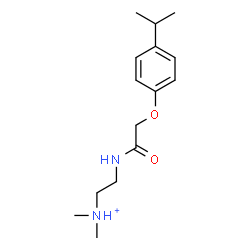 ChemSpider 2D Image | 2-{[(4-Isopropylphenoxy)acetyl]amino}-N,N-dimethylethanaminium | C15H25N2O2