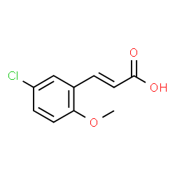 ChemSpider 2D Image | 5-Chloro-2-methoxycinnamic acid | C10H9ClO3
