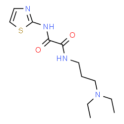 ChemSpider 2D Image | N-[3-(Diethylamino)propyl]-N'-(1,3-thiazol-2-yl)ethanediamide | C12H20N4O2S