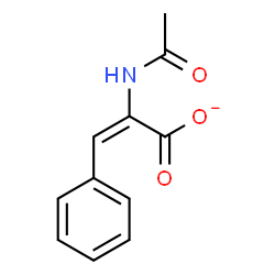 ChemSpider 2D Image | (2E)-2-Acetamido-3-phenylacrylate | C11H10NO3