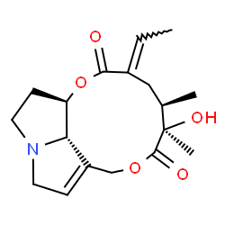 ChemSpider 2D Image | (8beta,15E)-12-Hydroxysenecionan-11,16-dione | C18H25NO5