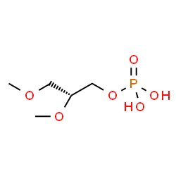 ChemSpider 2D Image | (2R)-2,3-Dimethoxypropyl dihydrogen phosphate | C5H13O6P