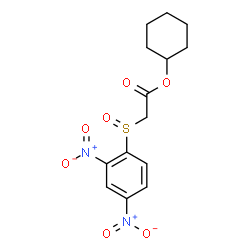 ChemSpider 2D Image | Cyclohexyl [(2,4-dinitrophenyl)sulfinyl]acetate | C14H16N2O7S