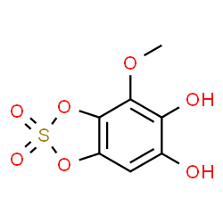 ChemSpider 2D Image | 4-Methoxy-1,3,2-benzodioxathiole-5,6-diol 2,2-dioxide | C7H6O7S