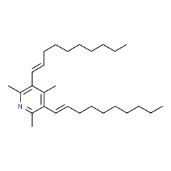 ChemSpider 2D Image | 3,5-Di[(1E)-1-decen-1-yl]-2,4,6-trimethylpyridine | C28H47N