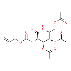 ChemSpider 2D Image | 3,4,6-Tri-O-acetyl-2-{[(allyloxy)carbonyl]amino}-2-deoxy-D-galactose | C16H23NO10